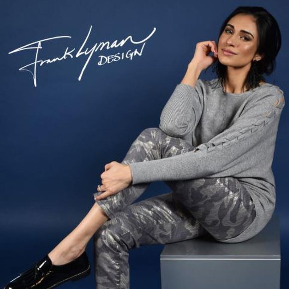 Metallic Camo Pants by FRANK LYMAN